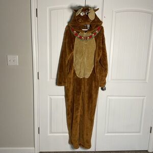 Adult Christmas Reindeer Costume Plush Size XL
